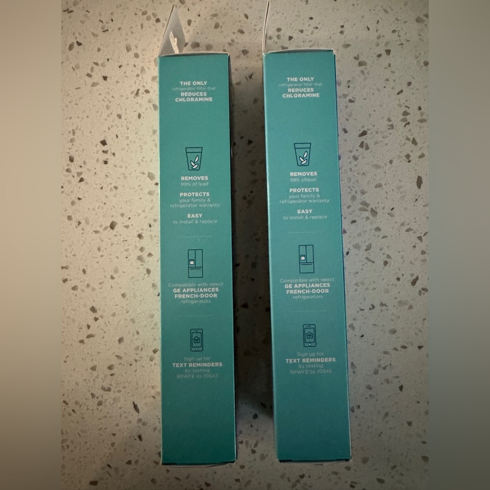 GE Appliances RPWFE genuine water fridge filters x2 brand new - Picture 6 of 11